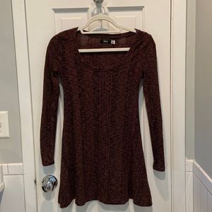 Long sleeve knit dress